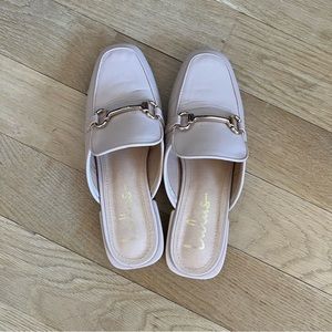 Pink lulus mules with buckle